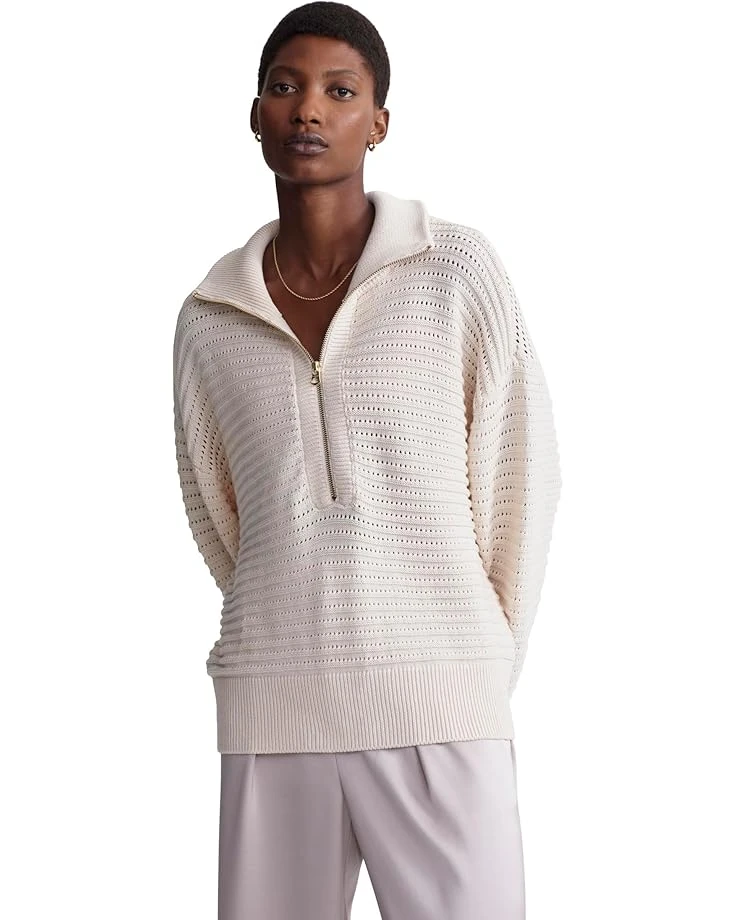 Varley Tara Pointelle 1/2 Zip | Sweaters 3 Varley Tara Pointelle 1/2 Zip | Sweaters